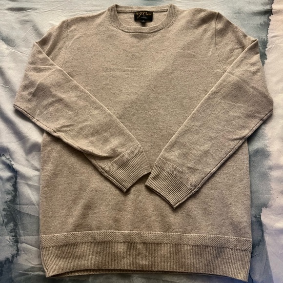 J. Crew Other - J Crew Small men’s cashmere crewneck sweater in heather birch.